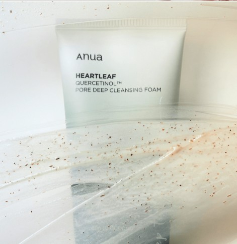 ANUA HEARTLEAF QUERCETINOL PORE DEEP CLEANSING FOAM Пенка-скраб с кверцетинолом для очищения пор 150 мл.