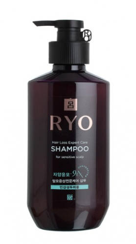 RYO 9EX HAIR LOSS EXPERT CARE SHAMPOO FOR SENSITIVE SCALP Шампунь от выпадения волос для чувствительной кожи головы 400 мл.