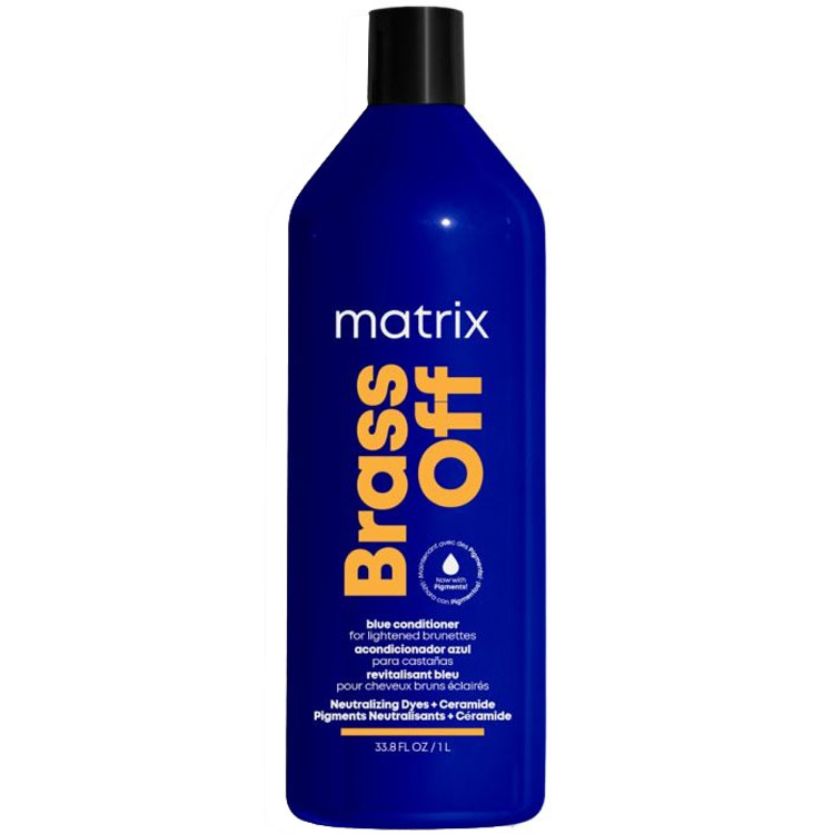 MATRIX Синий оттеночный кондиционер для нейтрализации темного блонда Brass Off, 1000 мл
