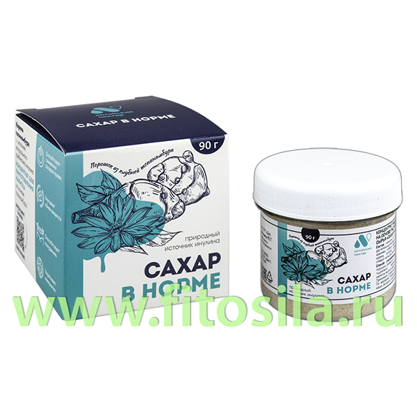 Инулиновый концентрат Сахар в норме ПЭТ банка, 90 г, в инд. уп.