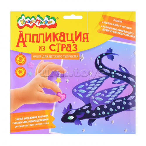 Аппликация из страз 