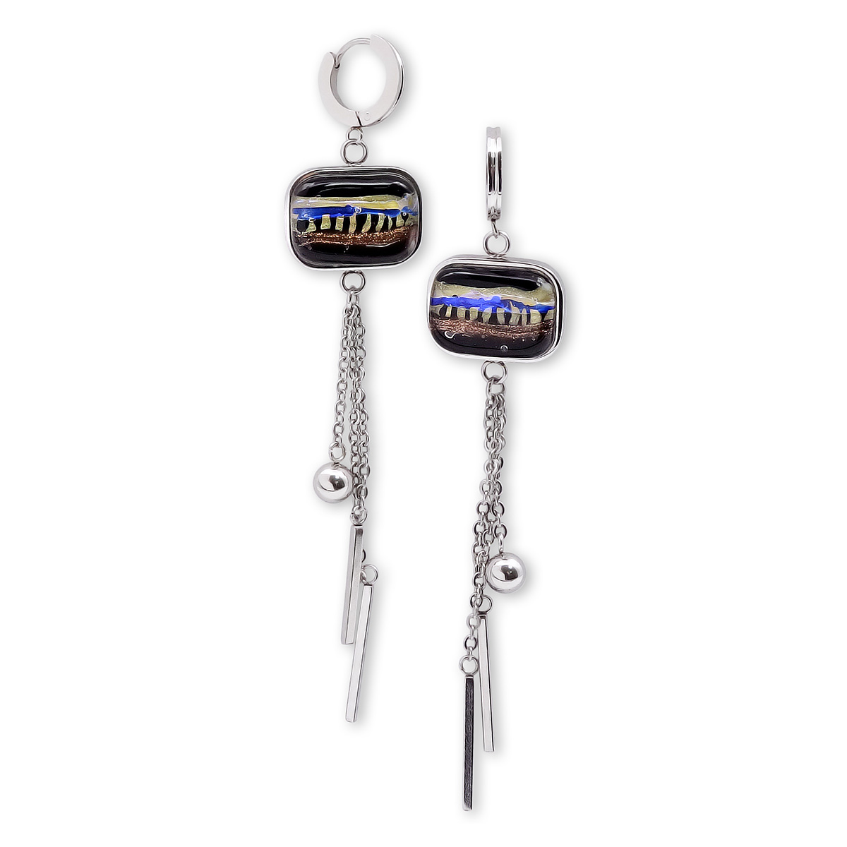 Серьги из муранского стекла MILLENIUM LS3252