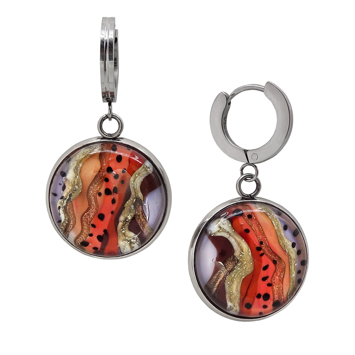 Серьги из муранского стекла TROPIKANKA LS3437