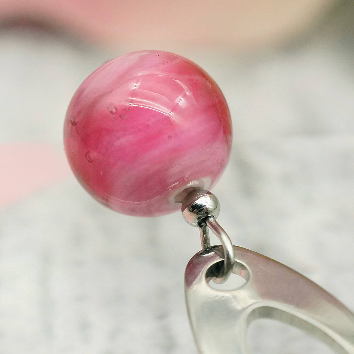 Серьги из муранского стекла FLEUR LS2899