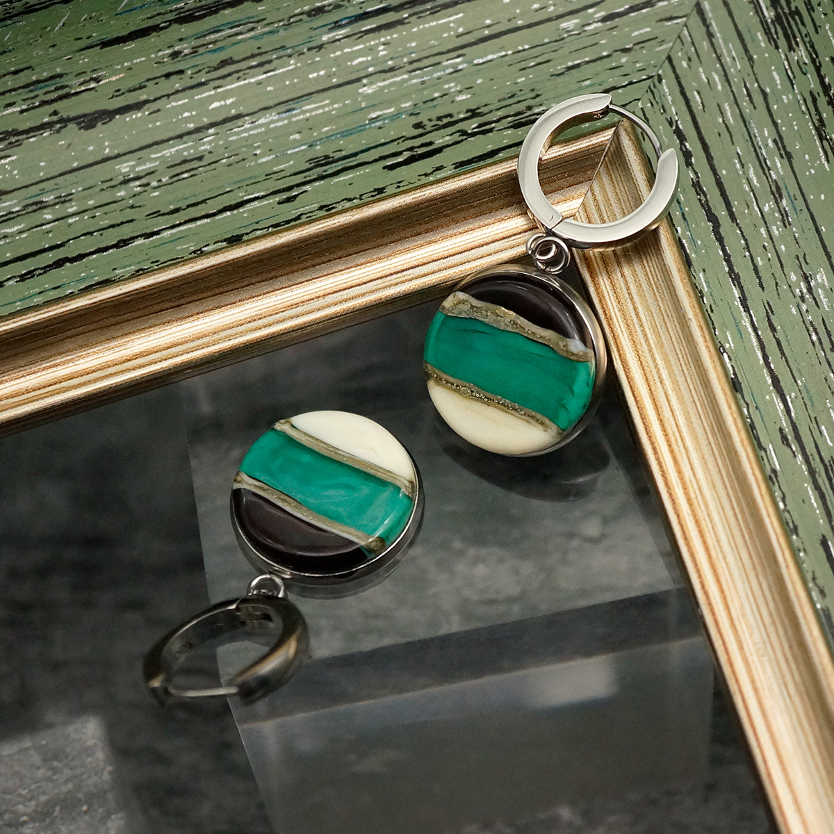 Серьги из муранского стекла IMPULSE LS3148