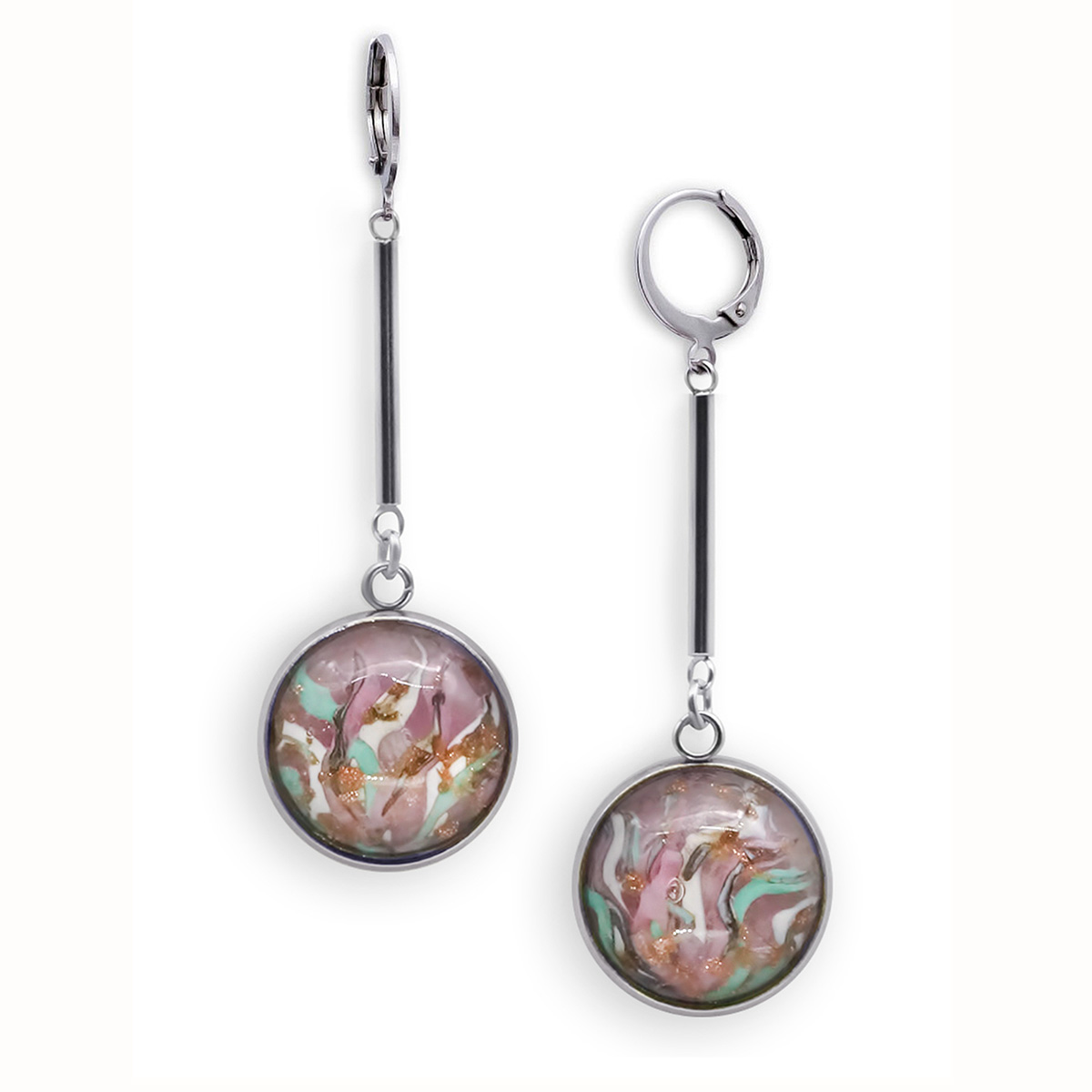 Серьги из муранского стекла ROSE PAYSAGE LS2087