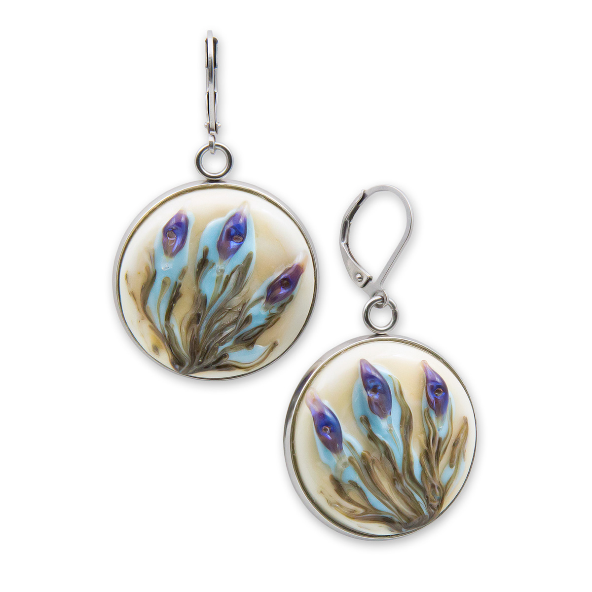 Серьги из муранского стекла MELODY FLOWERS LS2929