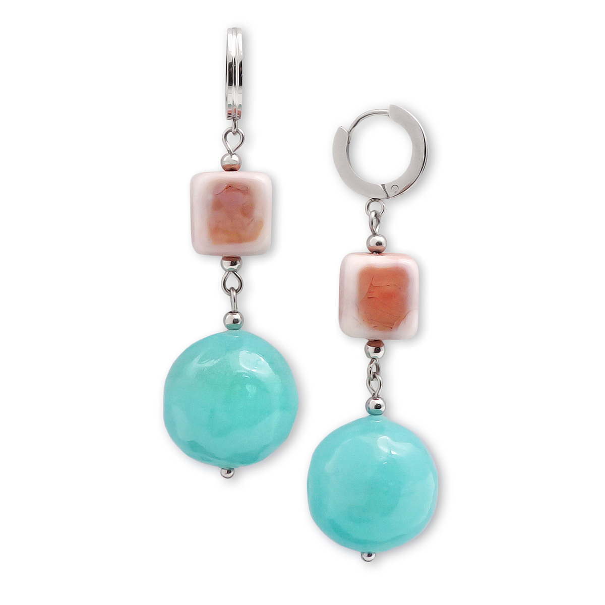 Серьги из муранского стекла MINT & SPICES LS3138