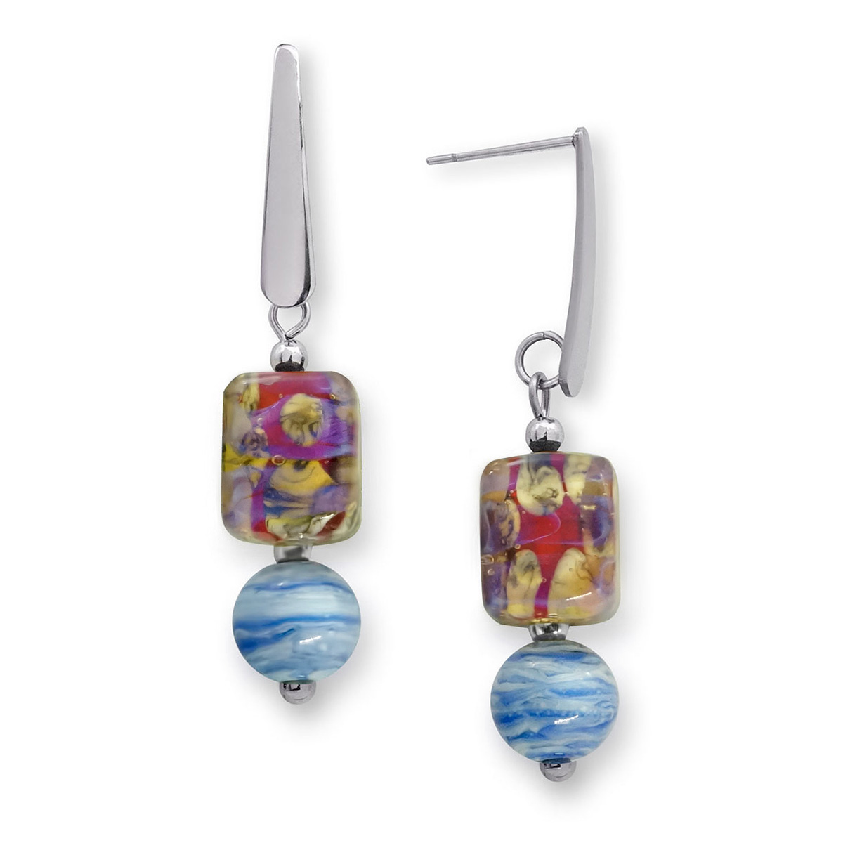 Серьги из муранского стекла RUTHENIA LS3303