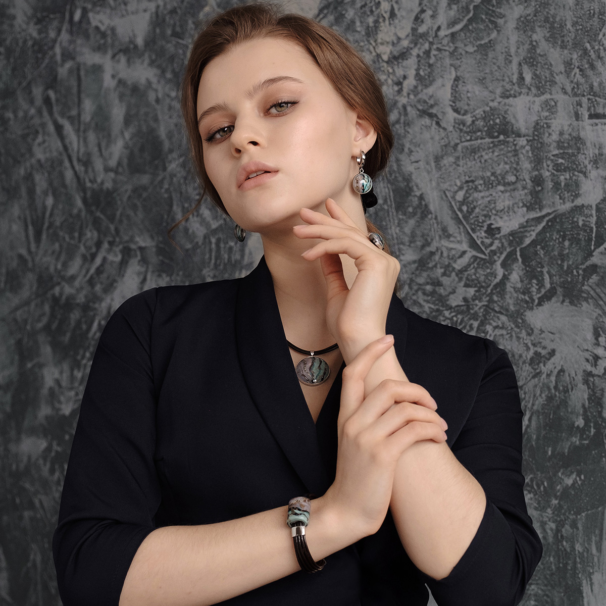 Серьги из муранского стекла MORNING SKY LS3284