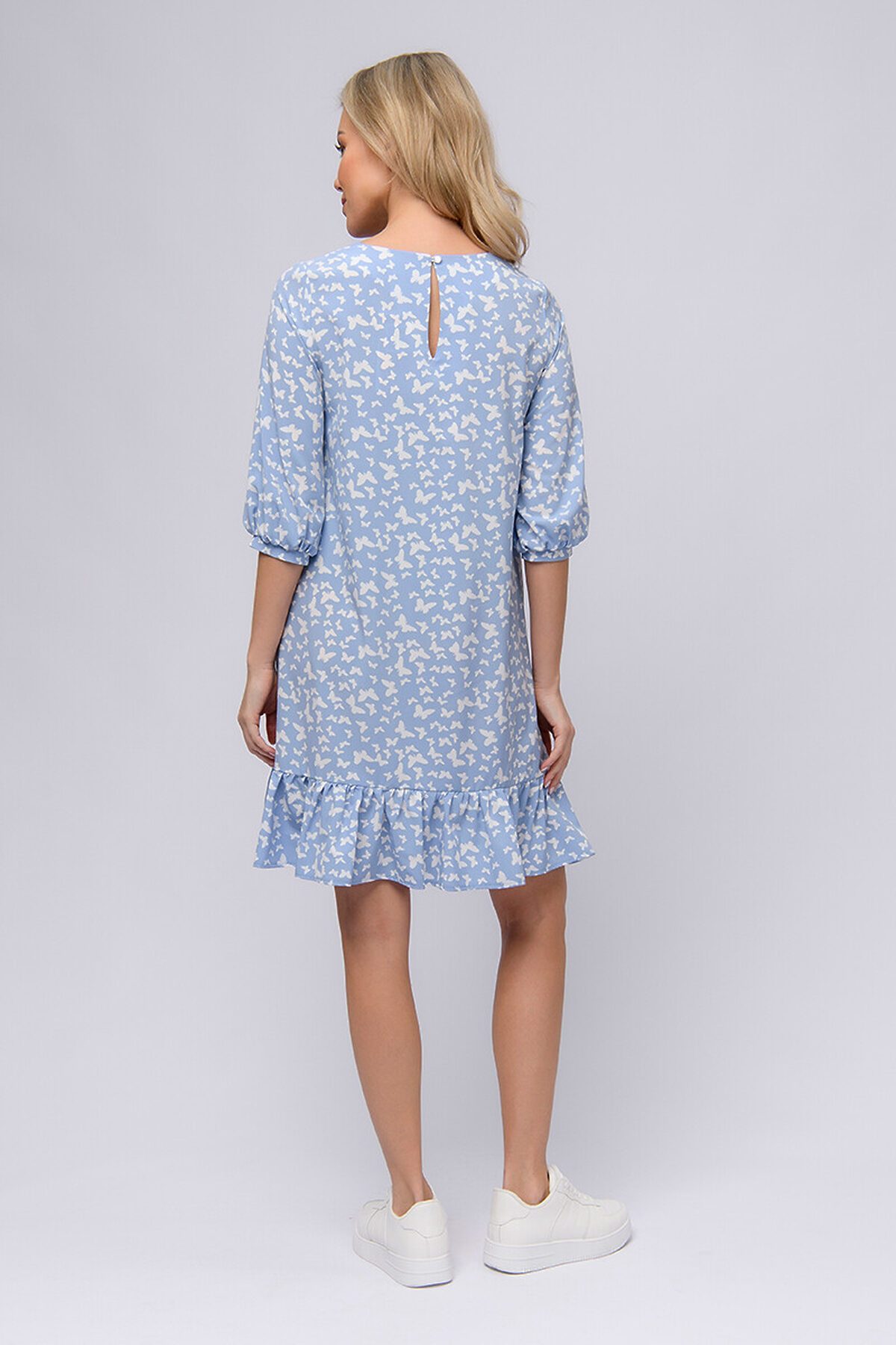 Платье 1001 DRESS #854205Голубой (принт)