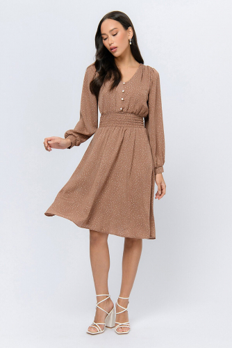 Платье 1001 DRESS #1015773Бежевый (принт)