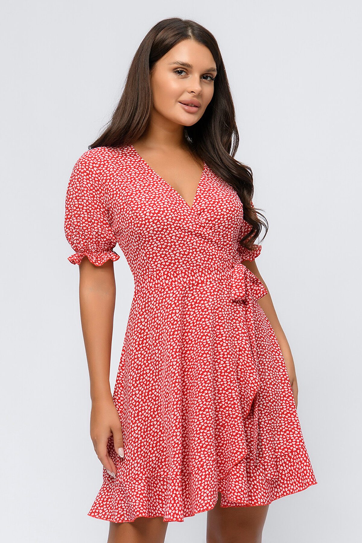 Платье 1001 DRESS #901905Красный (принт)