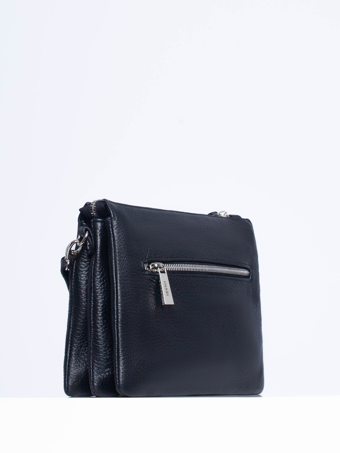 Сумка: Женская кожаная сумка Richet 2766LN 376 Черный