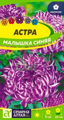 Цветы Астра Малышка Синяя (0,2 гр) Семена Алтая