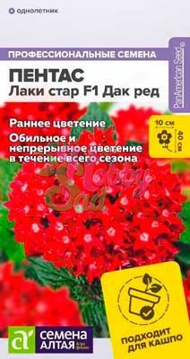 Цветы Пентас Лаки стар F1 Дак ред ланцетовидный (3 шт) Семена Алтая