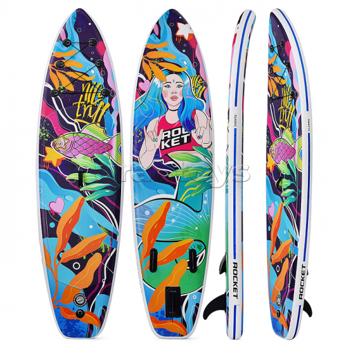 Надувная SUP-доска ROCKET (SUP-board 10,6ʺ 320*80*15 см)
