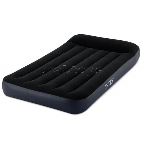 Односпальный надувной матрас Pillow Rest Classic Airbed, встроенный электрический насос 220В, 64146ND