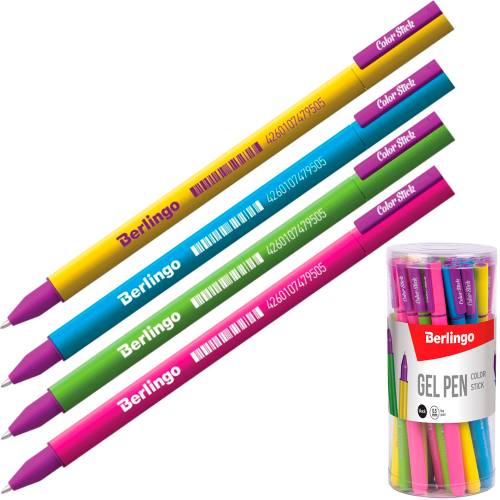 Ручка гелевая черный 05мм Color Stick CGp_50101 Berlingo в Нижнем Новгороде