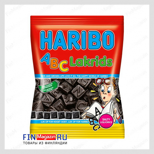 Лакричные конфеты Haribo ABC Lakrids 120 гр