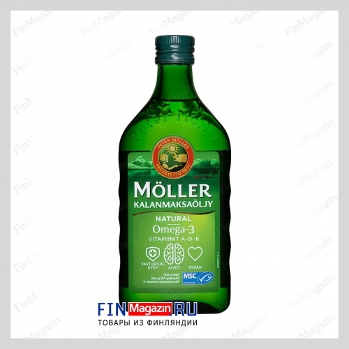 Рыбий жир Меллер Омега-3 Moller Omega-3 250 мл