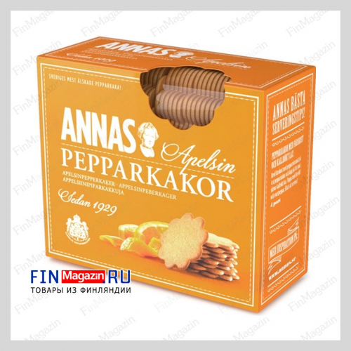 Печенье имбирное с апельсином Annas 300 гр