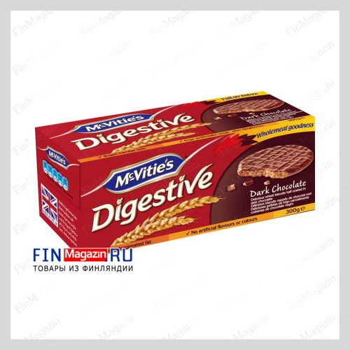 Печенье в шоколадной глазури McVities Digestive 300 гр