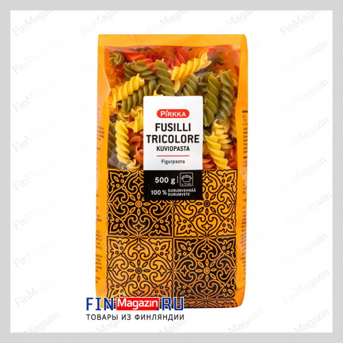 Паста Физули Pirkka Fusilli Tricolore 500 гр