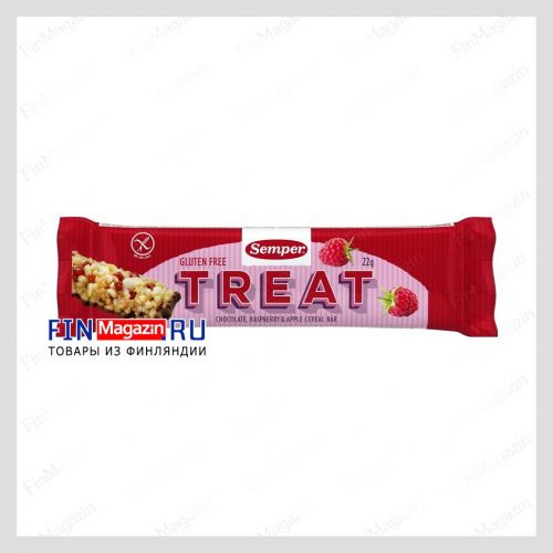 Злаковый батончик с малиной Semper Treat 22 гр