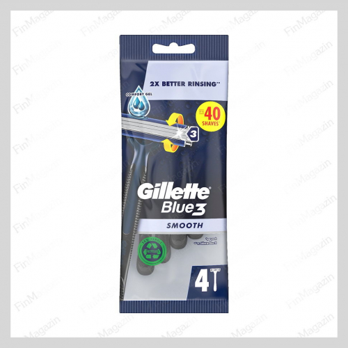 Станки для бритья Gillette 4 шт Blue3