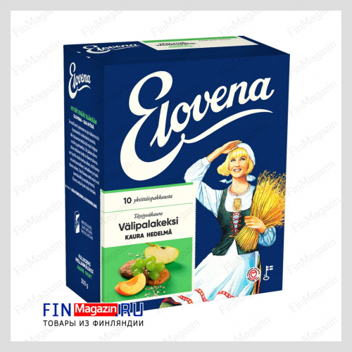 Овсяное печенье с фруктами Elovena 10x30 гр