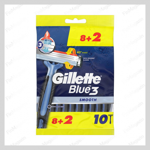 Бритвенные станки Gillette Blue3 Smooth 10 шт