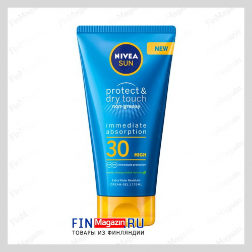 Солнцезащитный крем Nivea Sun Protect Dry Touch spf30 175 мл