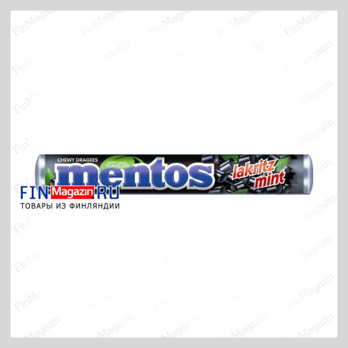 Жевательные конфеты (лакрица) Mentos LIQUORICE 37,5 гр