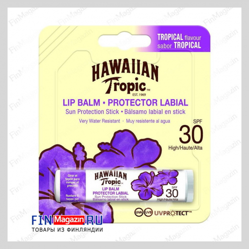 Солнцезащитный бальзам для губ Hawaiian Tropical Lip Balm SPF30