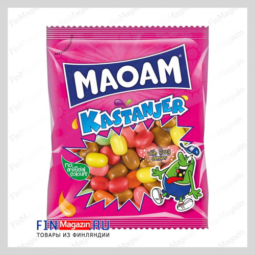 Жевательные драже с начинкой MAOAM Kastanjer 120 гр