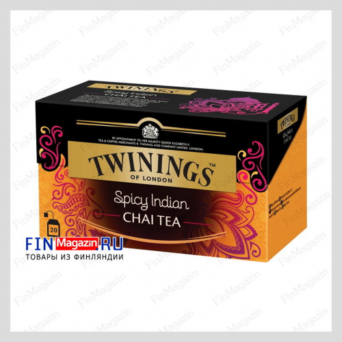 Чай пряный индийский Twinings 20пак x2 гр spicy Indian