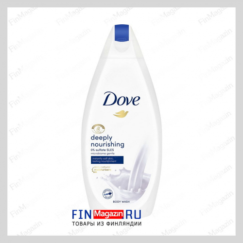 Гель для душа Dove Deeply Nourishing 0% 450 мл