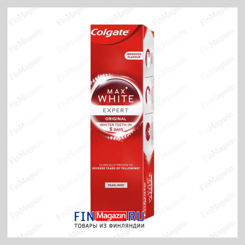 Зубная паста Colgate Max White Expert White Оригинал 75мл