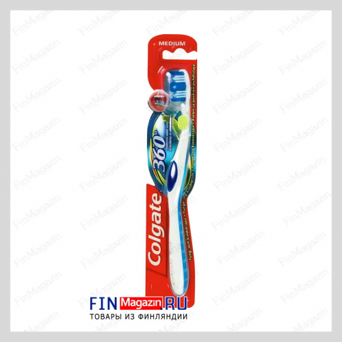 Зубная щетка Colgate 360 medium (средней жесткости) 1шт