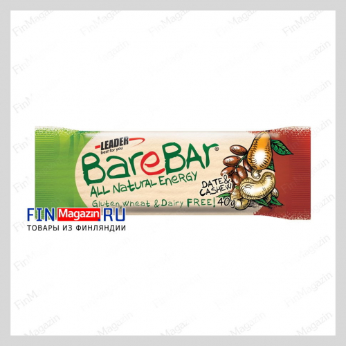 Батончик с финиками и кешью Barebar 40 гр