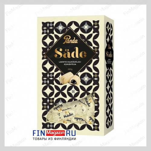 Конфеты Panda Säde ( белый шоколад с лакрицей ) 280 гр