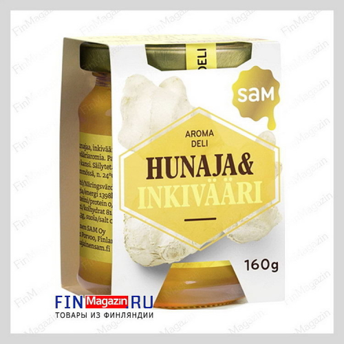 Акациевый мед с имбирем SAM AROMA DELI Hunaja Inkivääri 160 гр