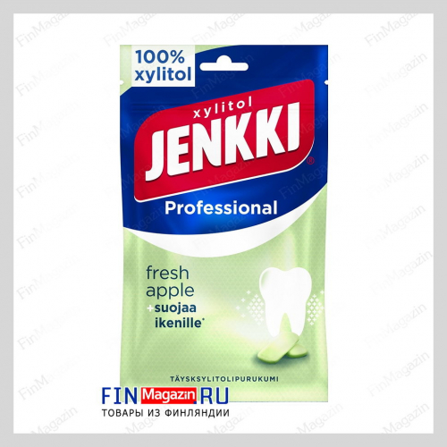 Жевательная резинка (свежесть яблока) Jenkki Pro 80 гр