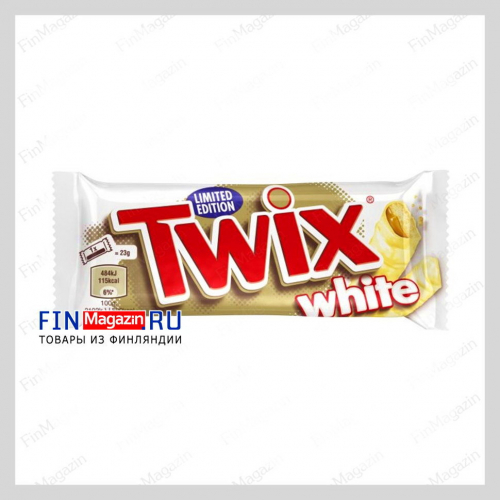 Хрустящие шоколадные палочки Twix белый шоколад 46 гр