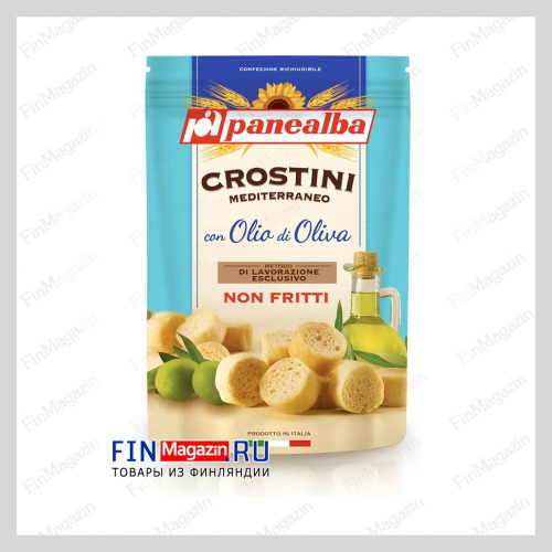 Кростини средиземноморские с оливковым маслом Panealba Crostini 100 гр