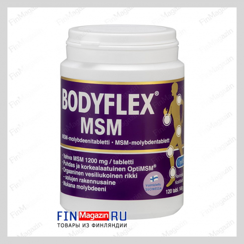 Витамины Bodyflex MSM+молибден для суставов Hankintatukku 120 табл