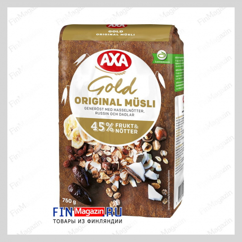 Мюсли AXA Gold Original 45% 750 гр