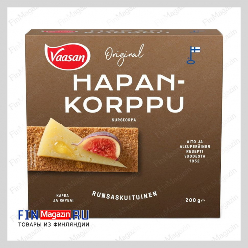 Хлебцы Vaasan (FINN CRISP) Original Hapankorppu 200 гр