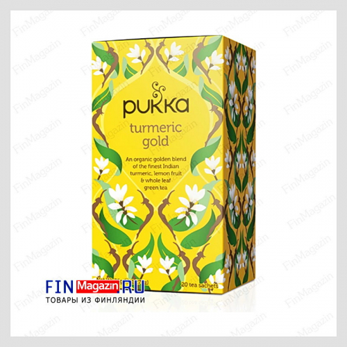 Зеленый чай Золотая куркума 20 шт Pukka Turmeric 36 гр